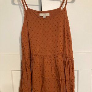LOFT burnt orange mini dress (Medium)